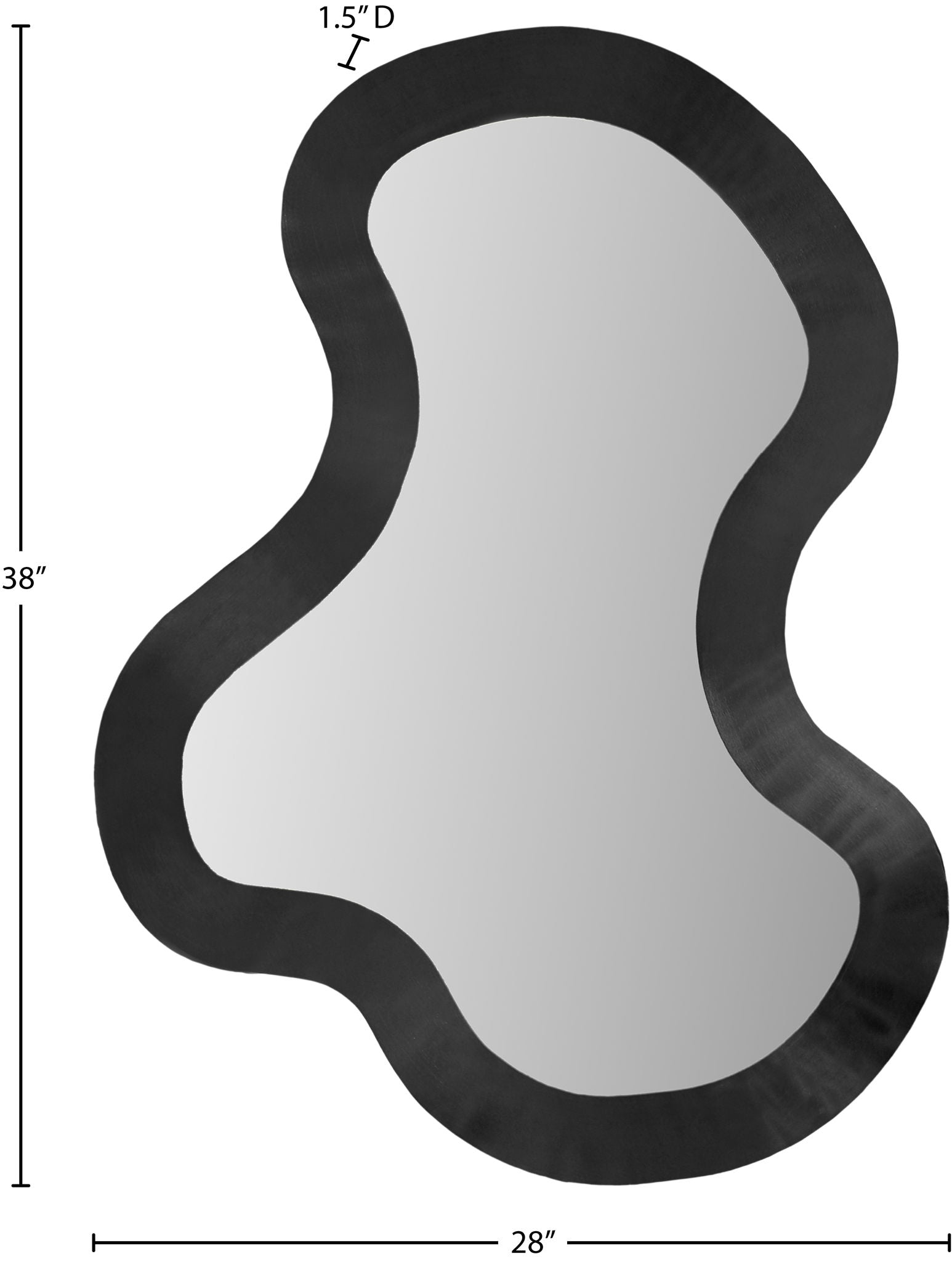 Oblique - Metal Frame Mirror
