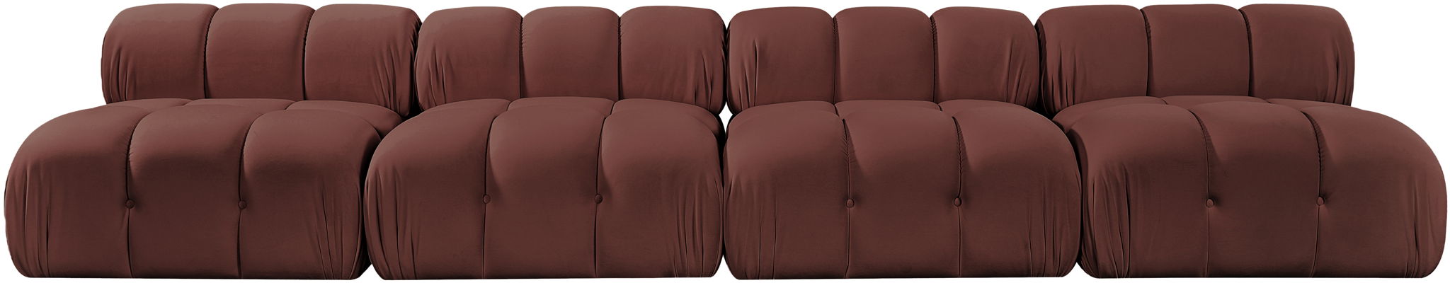 Orin - Velvet 4 Piece Modular Sofa