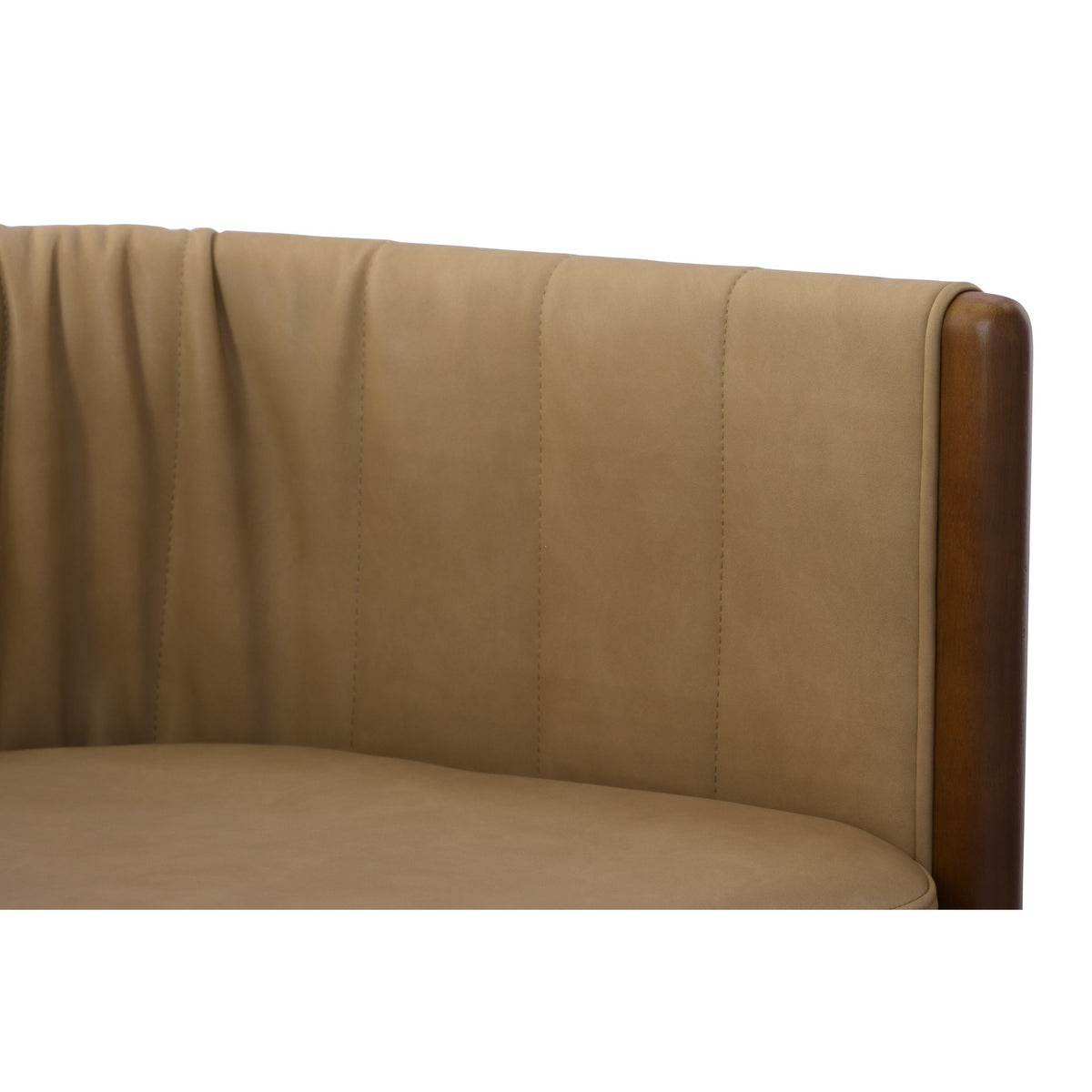 Elati - Tan Vegan Leather Dining Chair