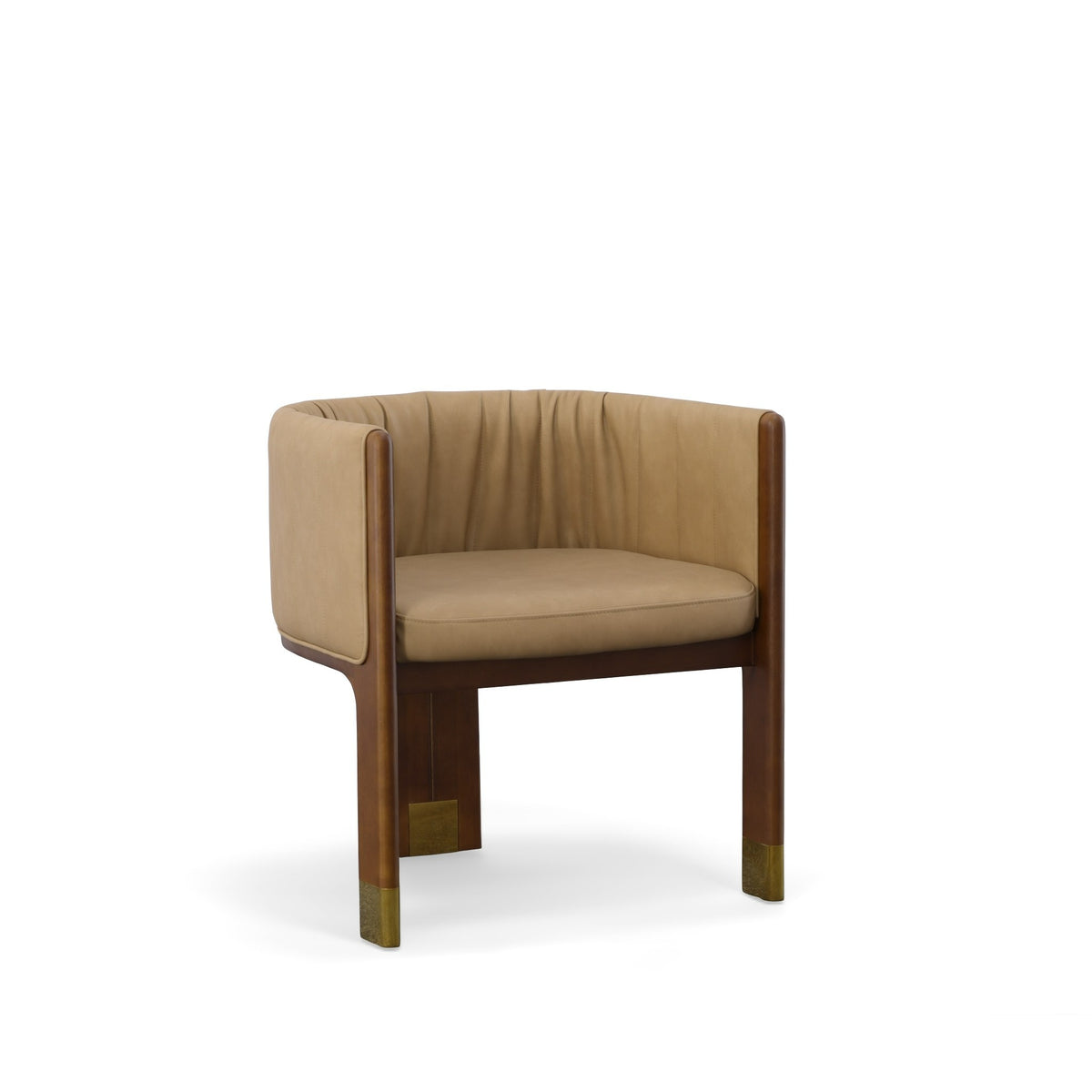 Elati - Tan Vegan Leather Dining Chair