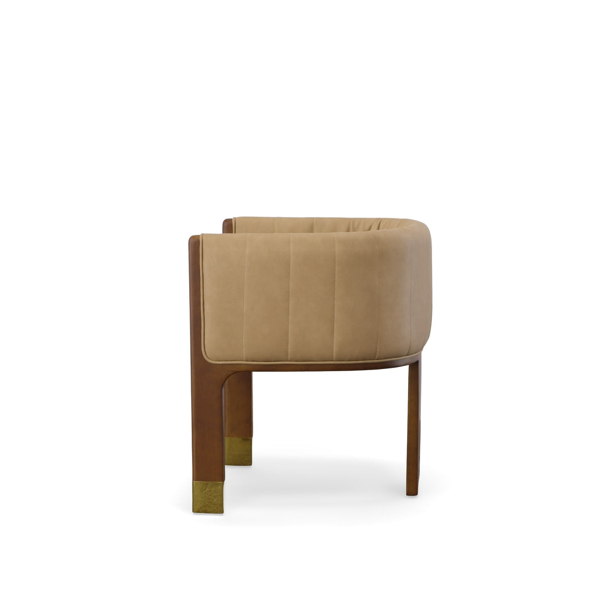 Elati - Tan Vegan Leather Dining Chair