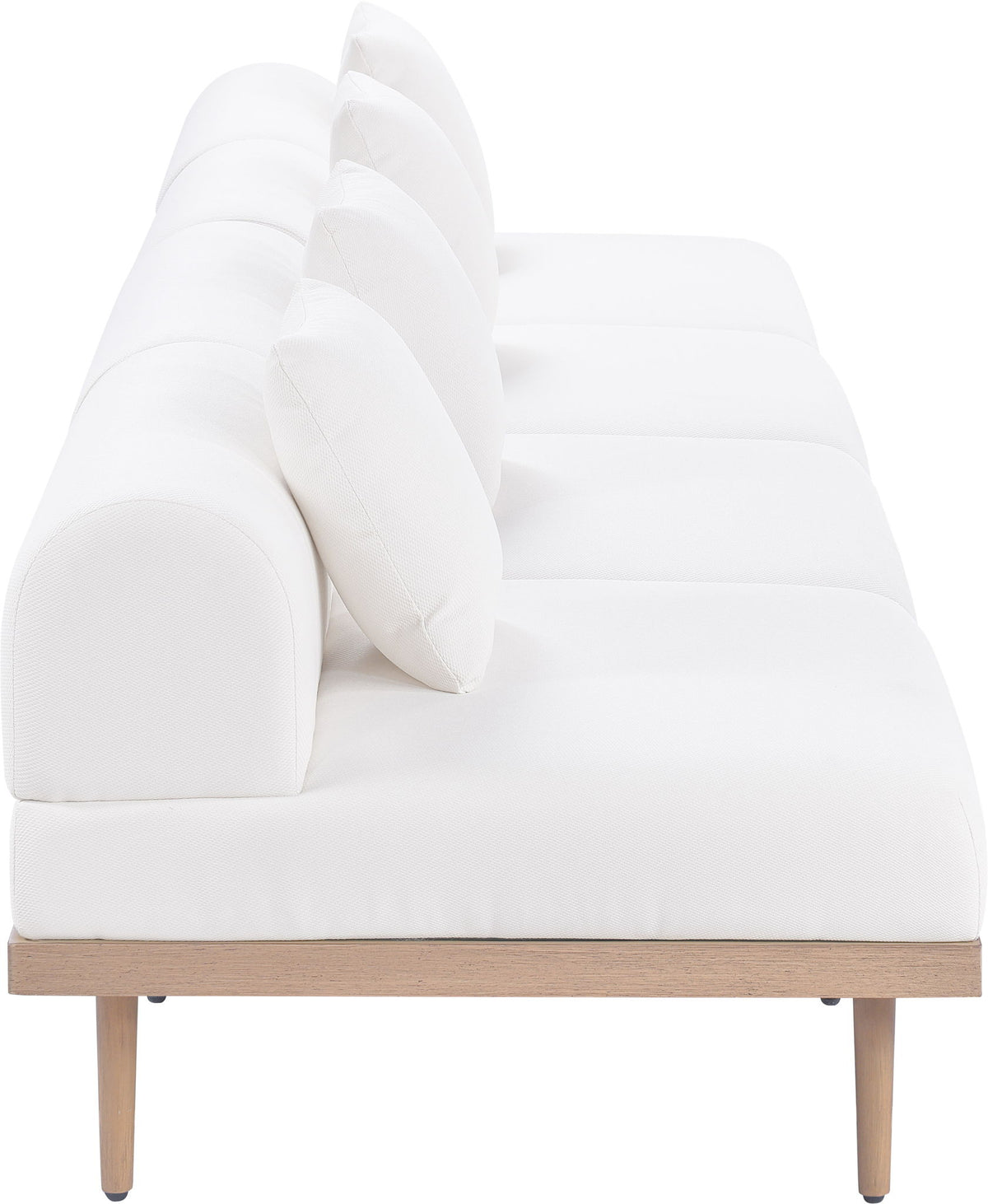 Laguna - 4 Piece 142" Upholstered Outdoor Patio Modular Armless Sofa