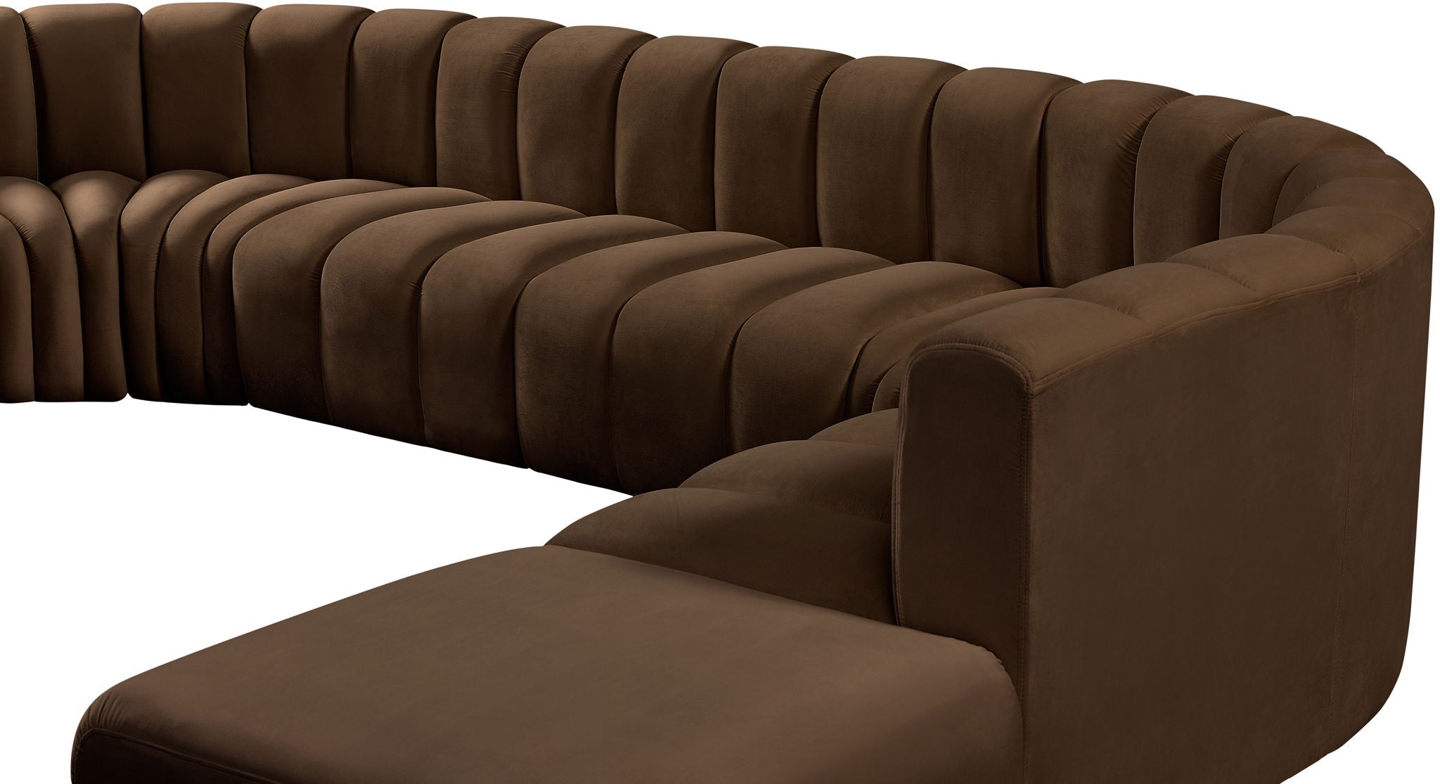 Arc - Velvet 6 Piece Corner Modular Sofa