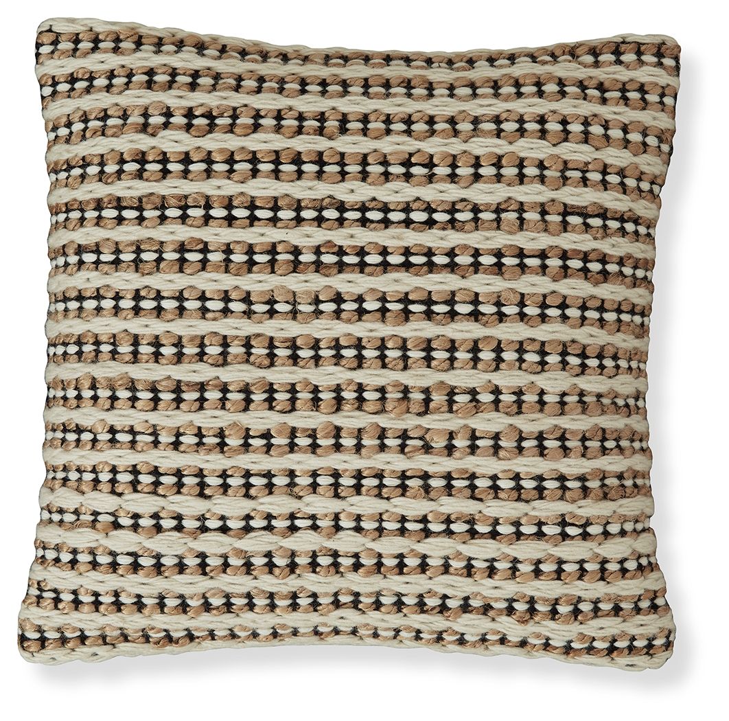 Nealington - Pillow - Brown / Black / White
