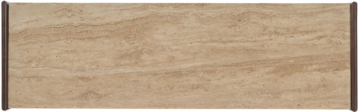 Veya - 57" Genuine Marble And Mango Wood Sideboard / Buffet