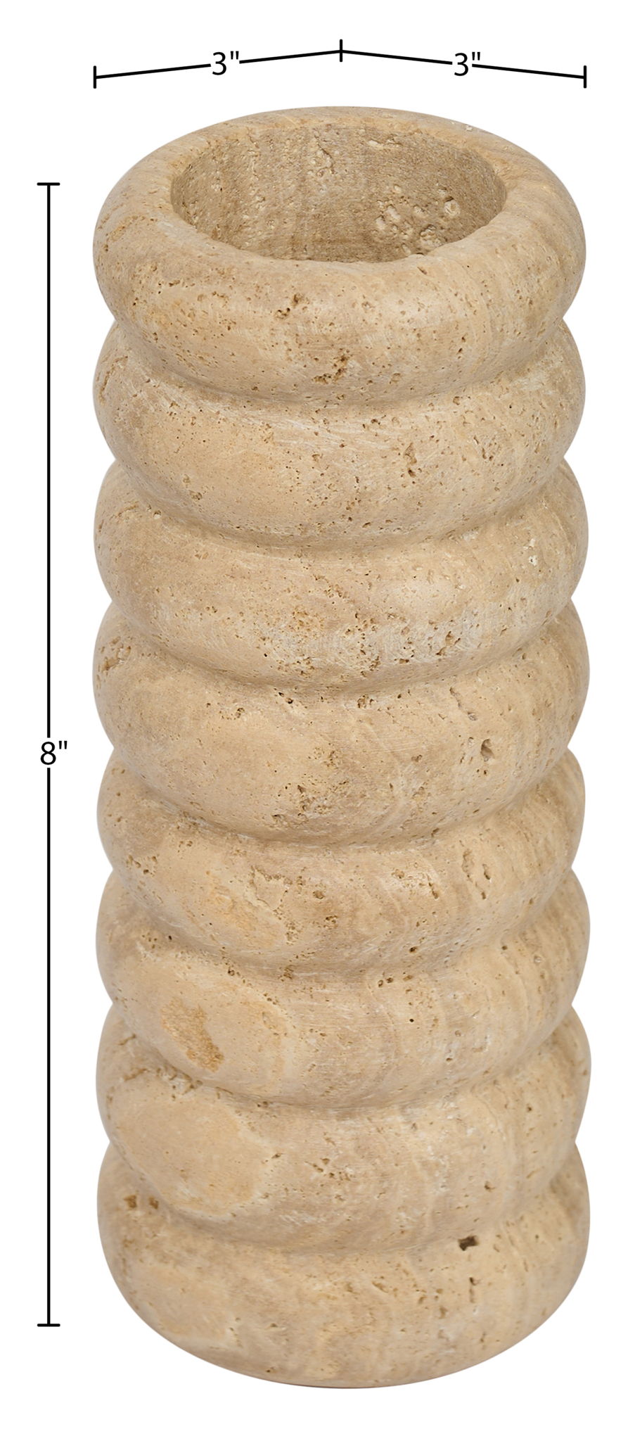 Rousse - Travertine Vase