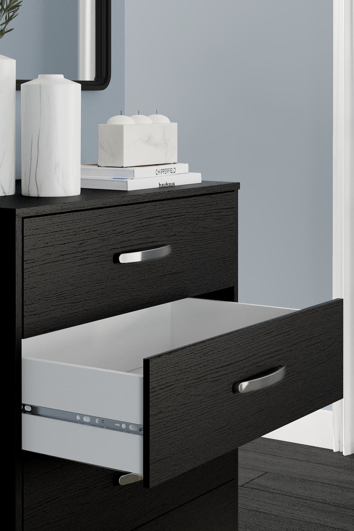 Finch - Five Drawer Chest - 46" Height - Black
