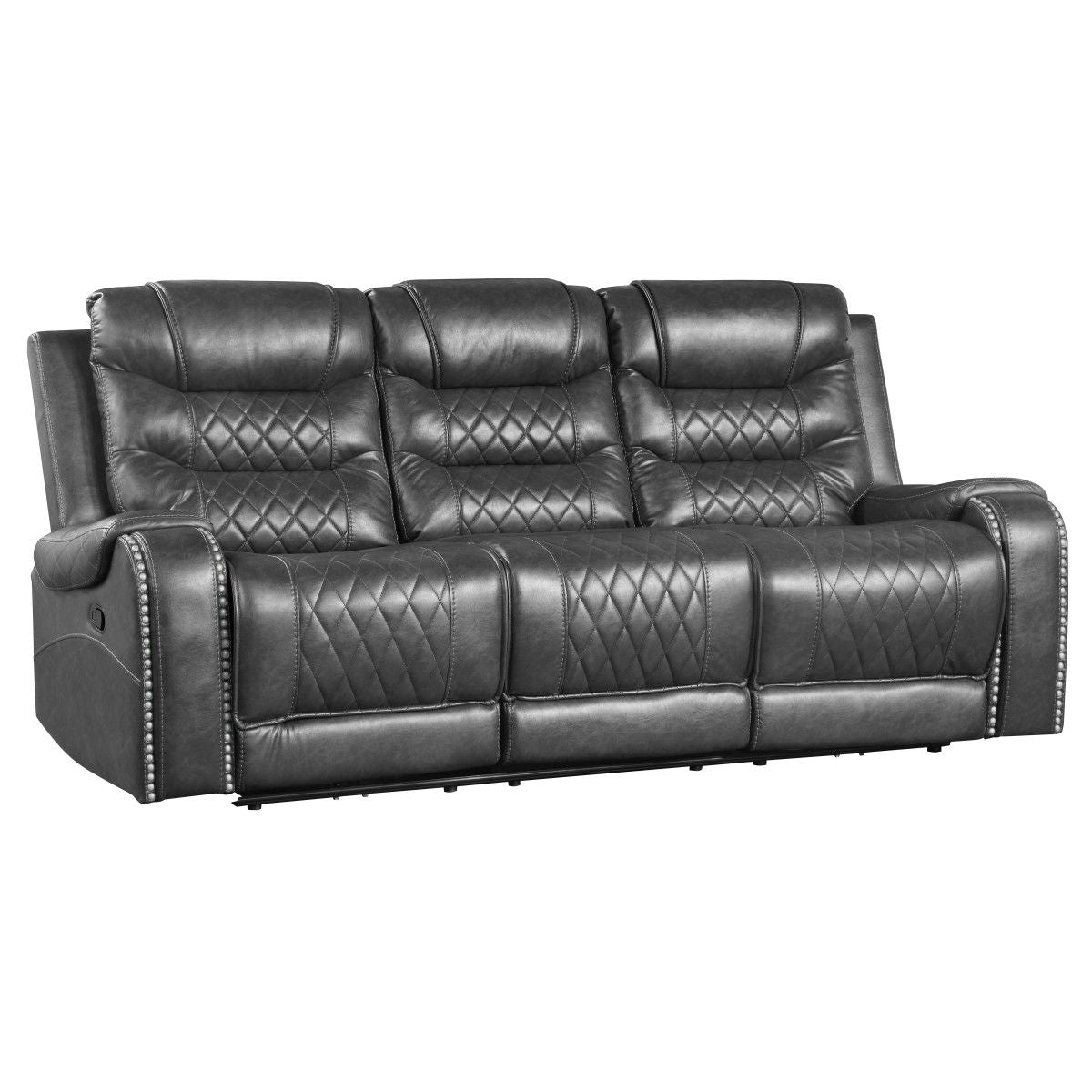 Putnam - Power Double Reclining Sofa With Center Drop-Down Cup Holders, Receptacles And USB Ports