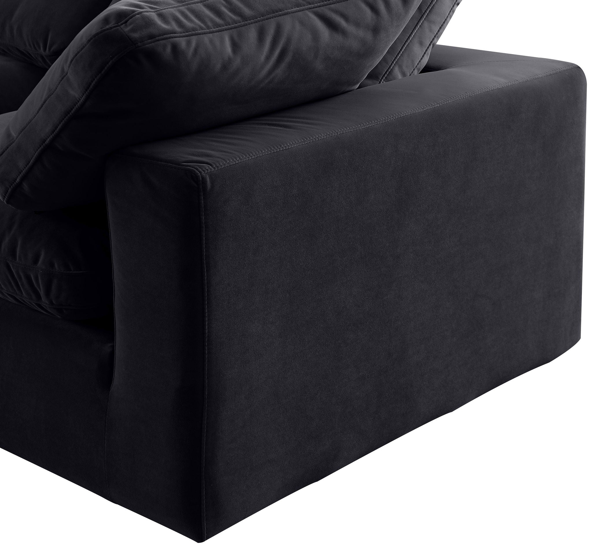 Comfy - 5 Piece Velvet Modular Sectional With Chaise