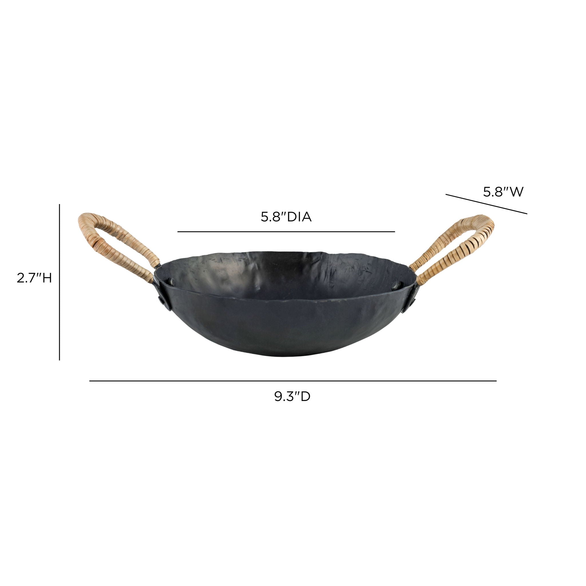 Verma - Hammered Iron Catchall - Black