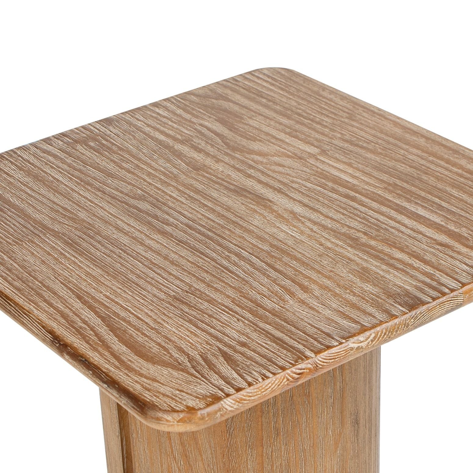 Sonoma - Square Pedestal Side Table - Antique Brown