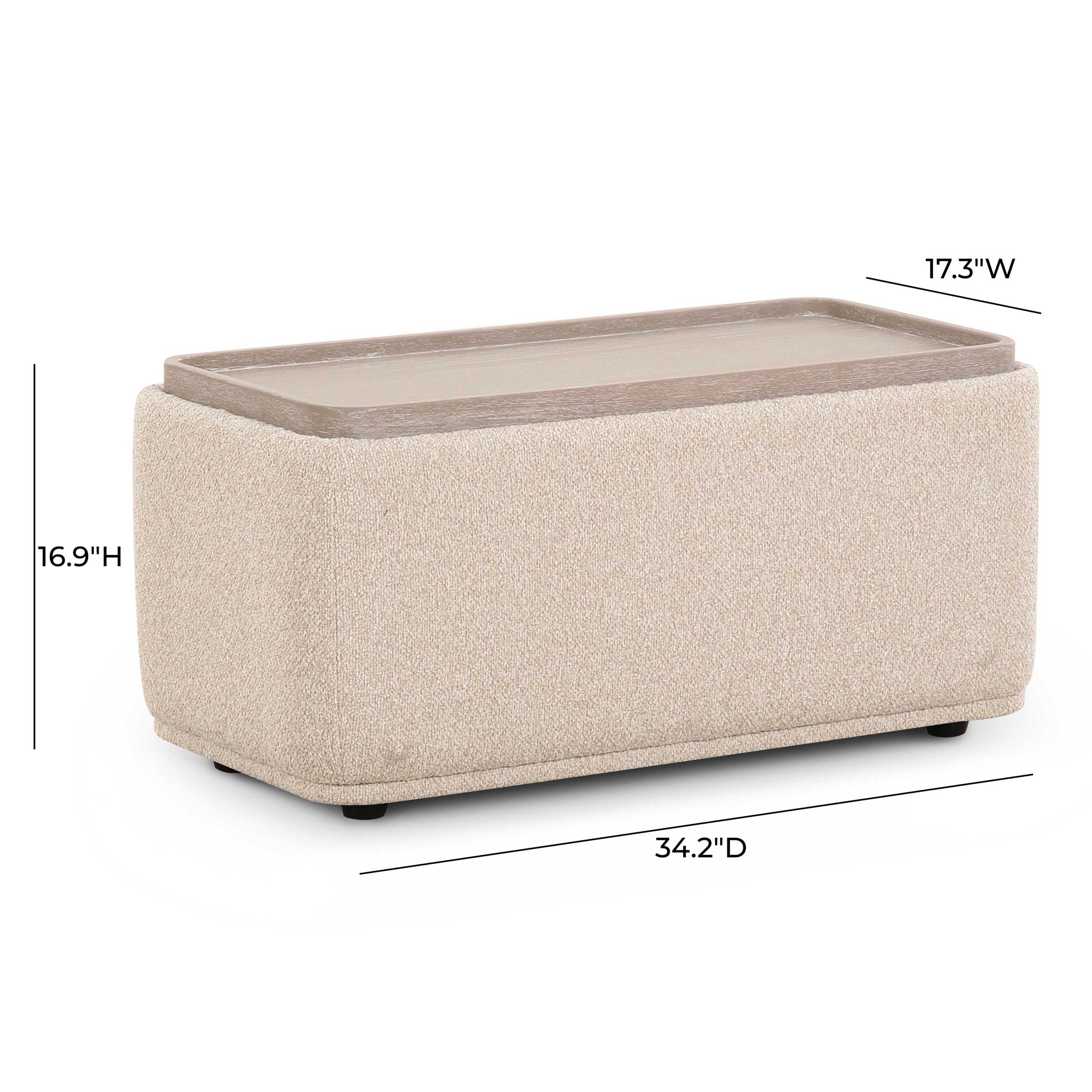 Sylvie - Ottoman Table - Cream