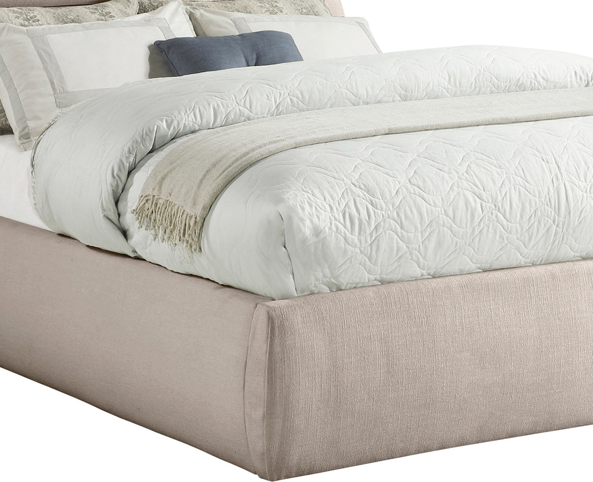 Adam - Linen Fabric Bed With 70.5" Headboard