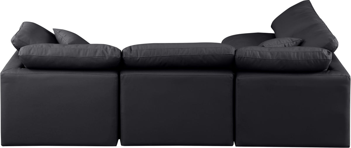 Indulge - Faux Leather 4 Piece Modular Sectional