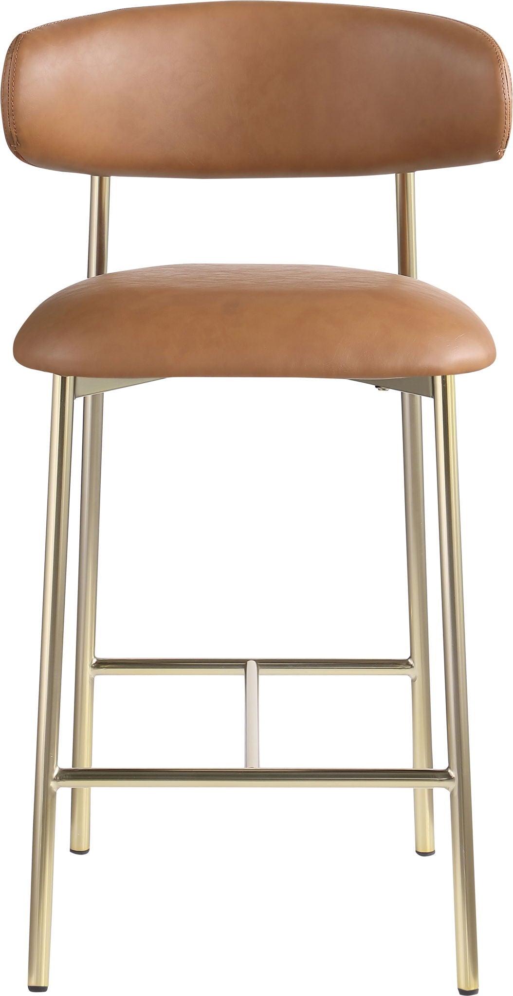 Lupita - Counter Stool With Brushed Gold Frame (Set of 2)