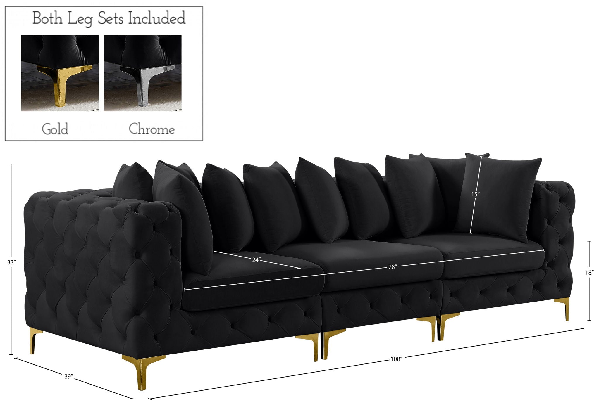 Tremblay - Modular Sofa - 3 Seats