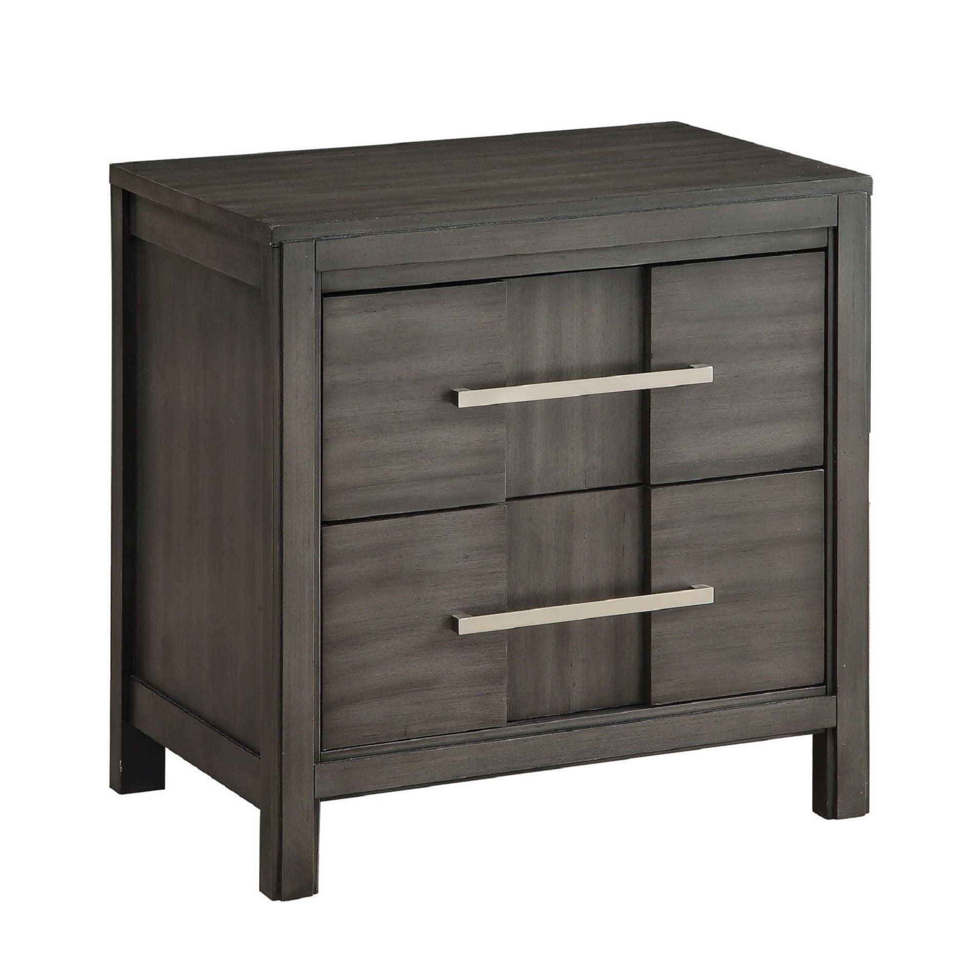 Nightstand With 2 Drawers Design