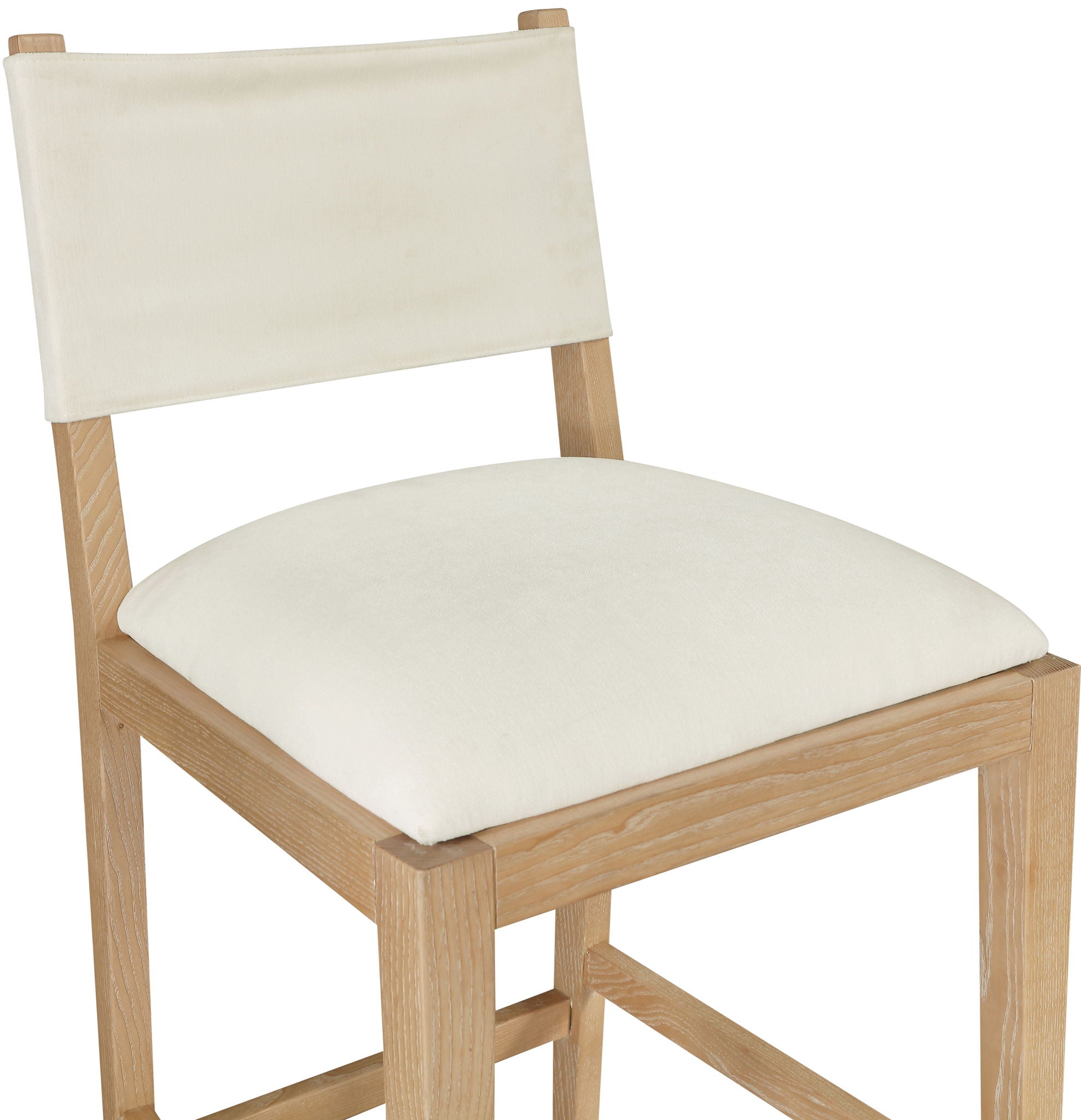 Avon - Linen Textured Performance Fabric Upholstered Counter Stool