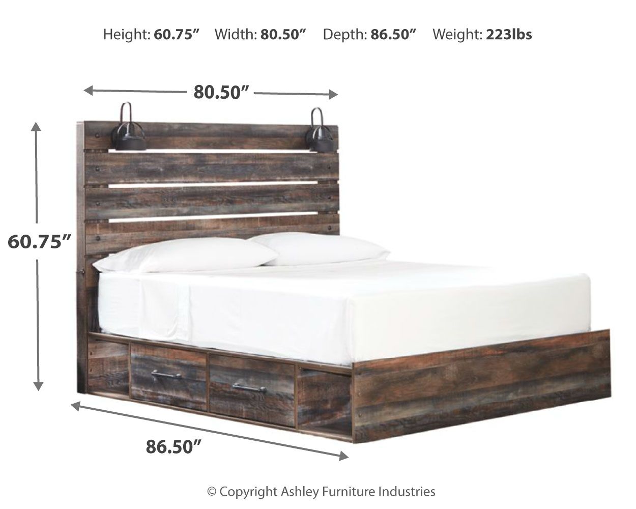 Drystan - Panel Bed