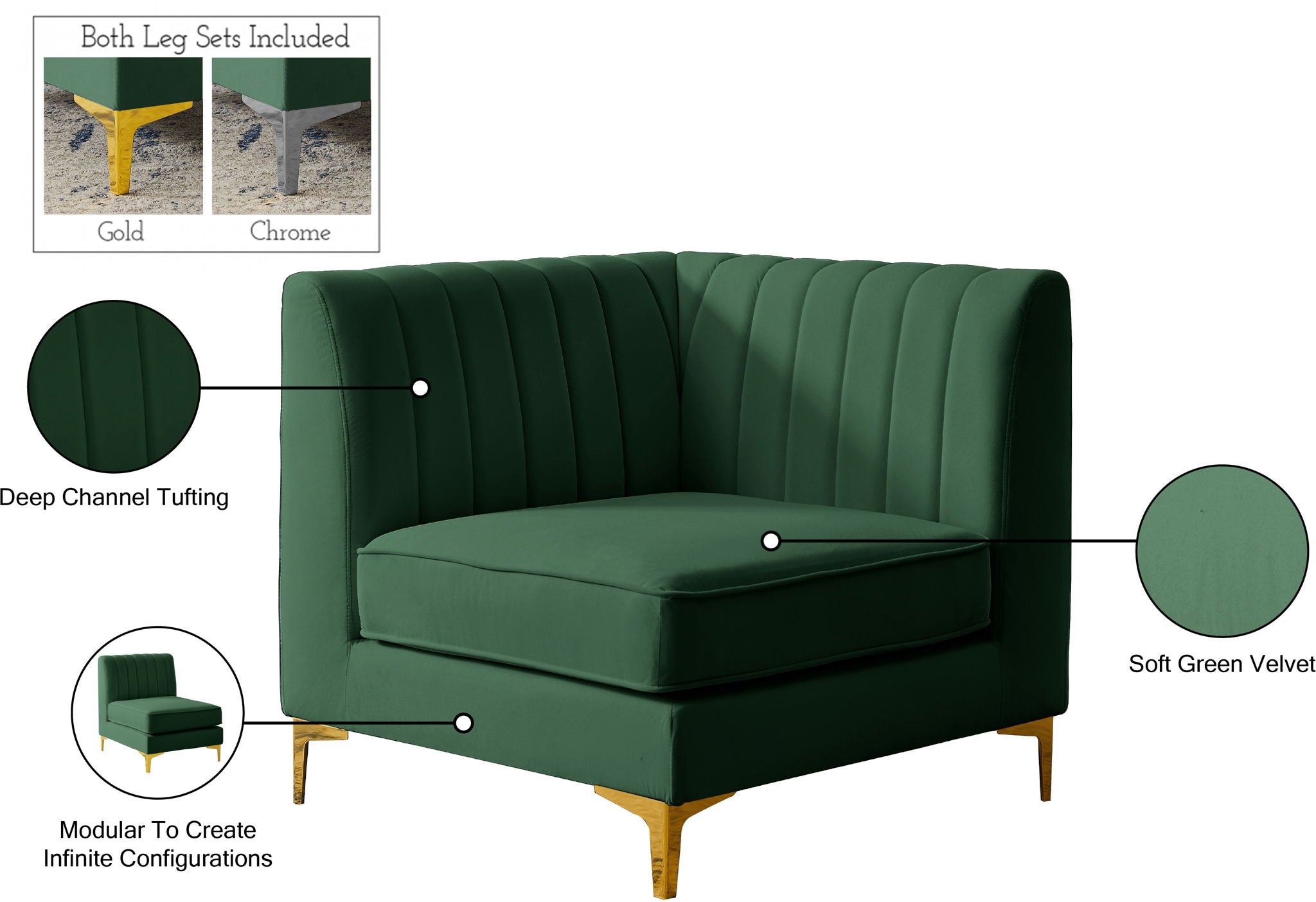 Alina - Corner Chair