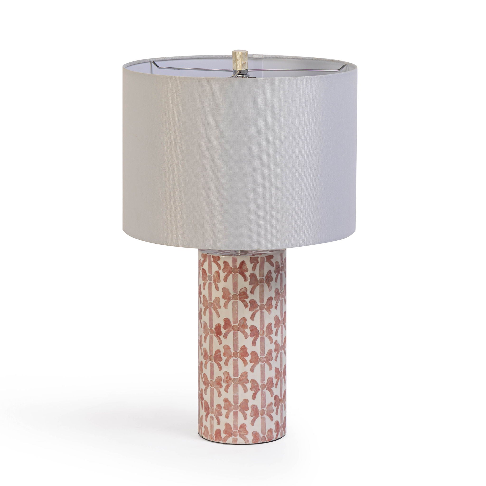 Lassy - Ribbon Capiz Shell Table Lamp - Pink