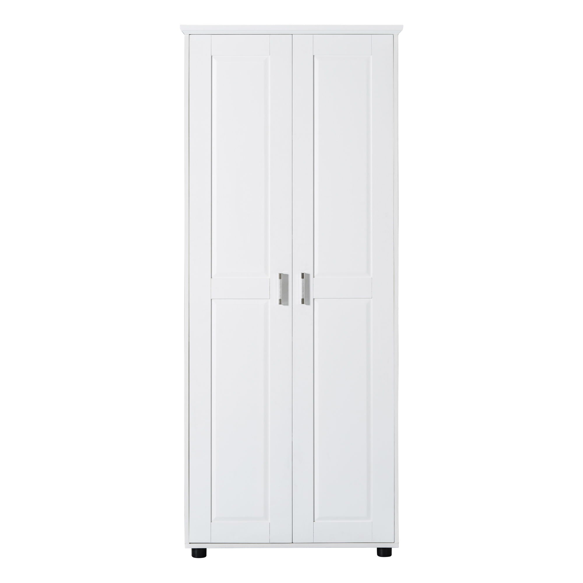 Storage Cabinet With Adjustable Shelves, 2 Doors, Rectangle Design For Bathroom