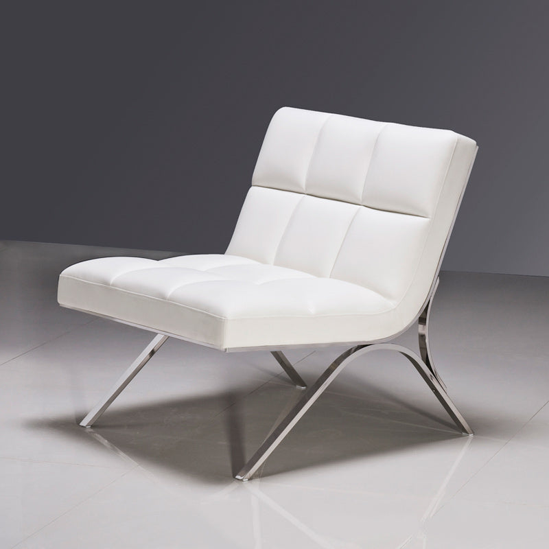 Antimony Mid-Century White Leatherette Sofa Set - original 1