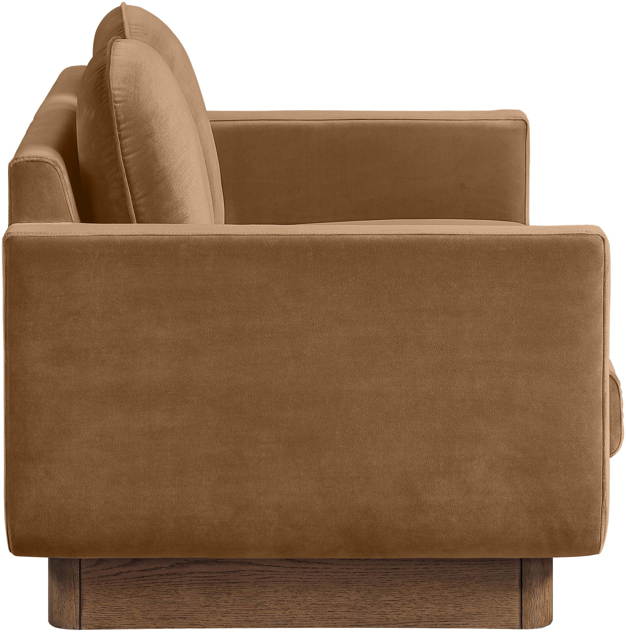 Diviento - Velvet Performance Fabric Upholstered Loveseat