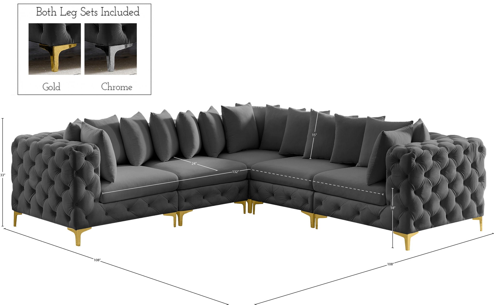 Tremblay - 5 Piece Modular Sectional