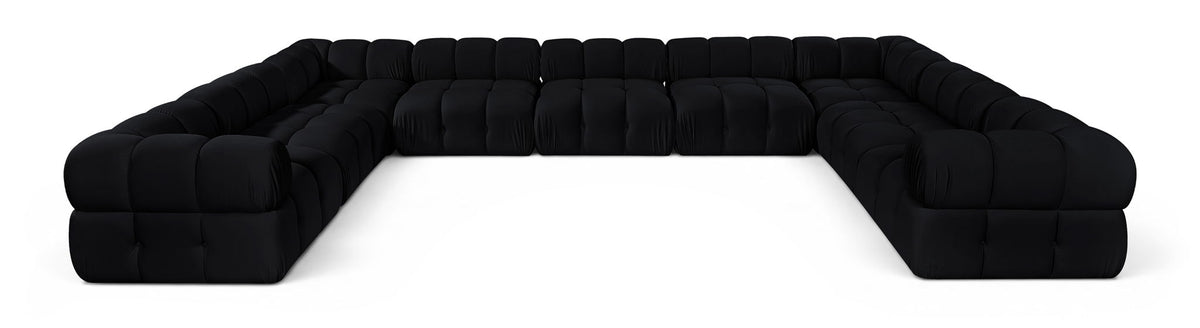 Orin - Velvet Performance Fabric Upholstered 9 Piece Sectional