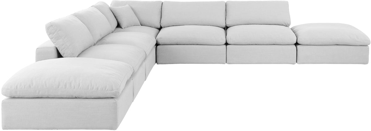 Comfy - 7 Piece Linen Modular Corner Sectional