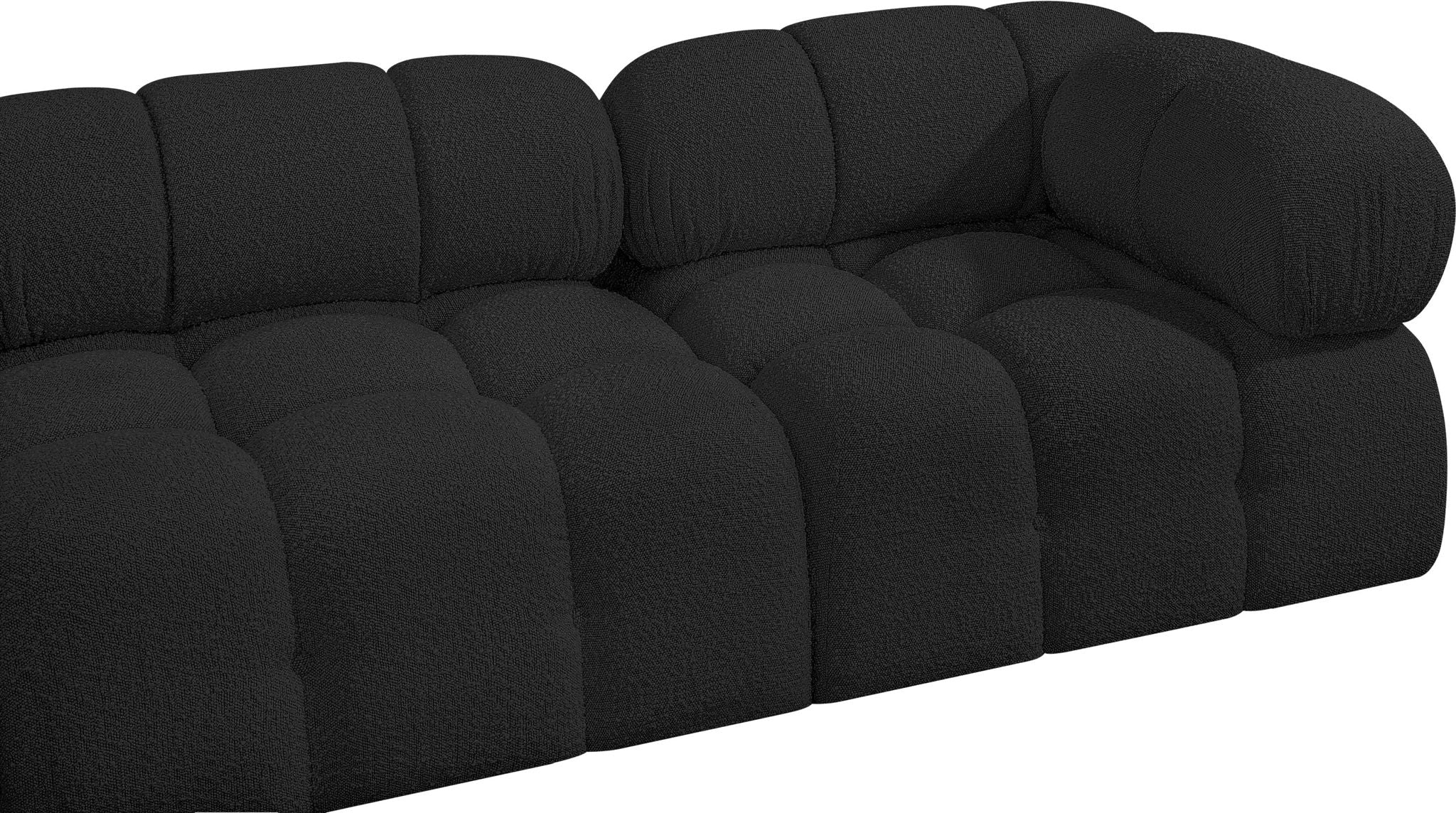 Ames - 7 Piece Boucle Fabric Modular Sectional