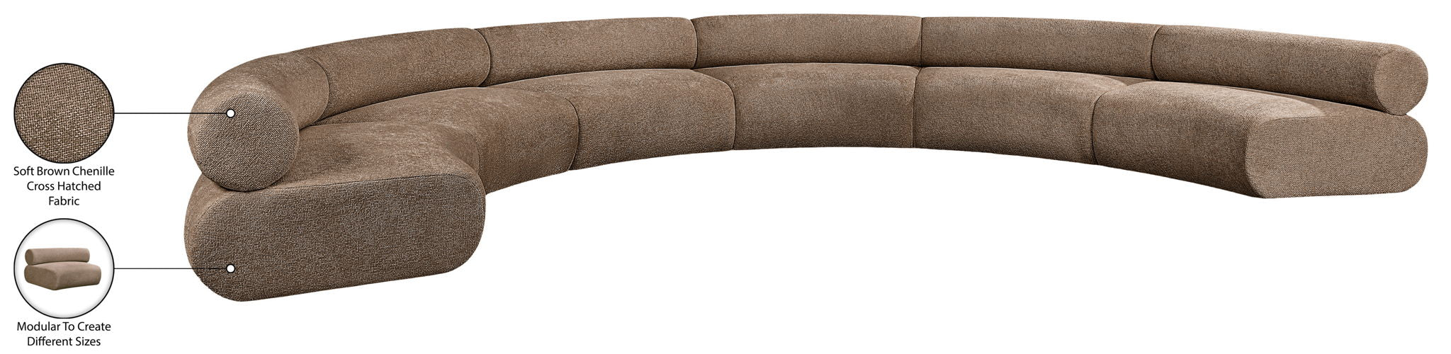 Bale - 6 Piece U-Shaped Modular Sofa