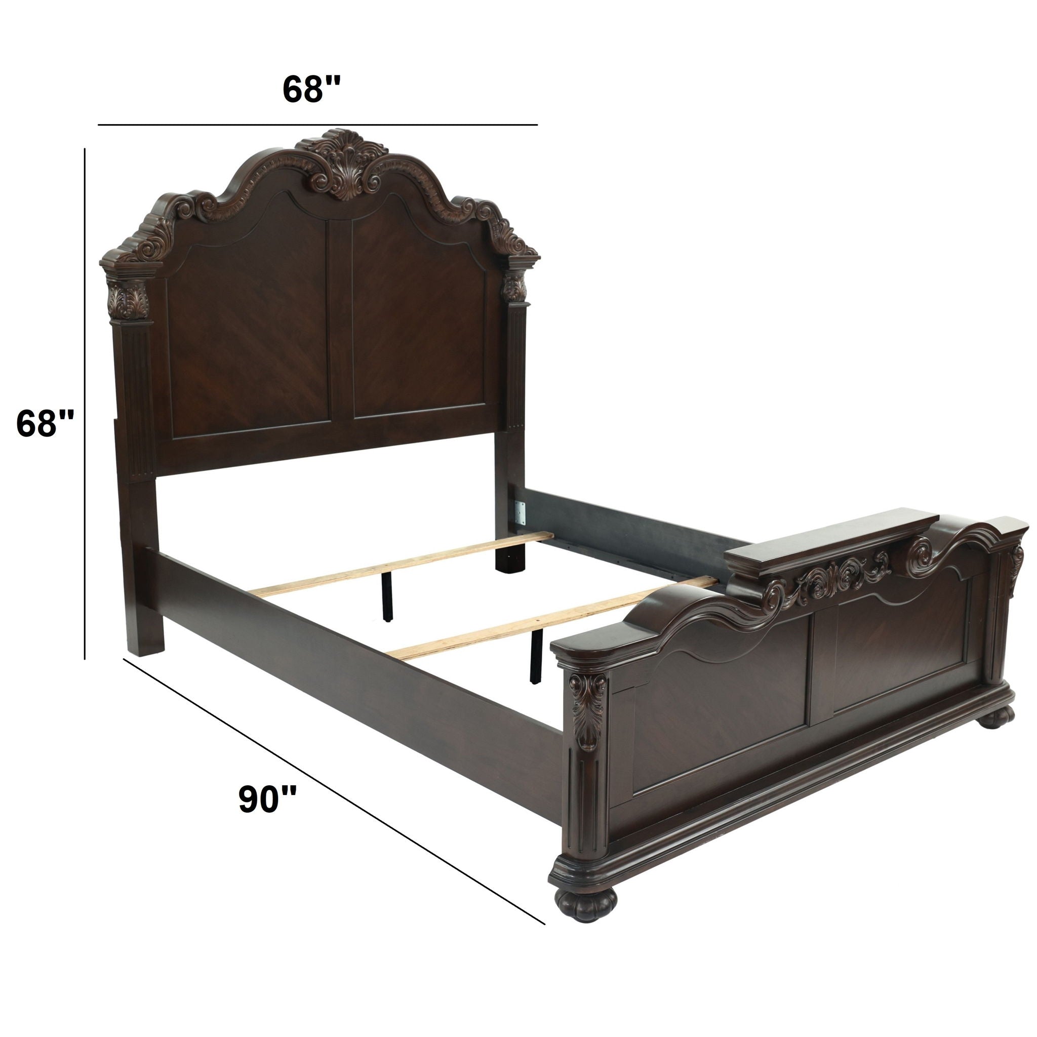 Bed With Carved Details