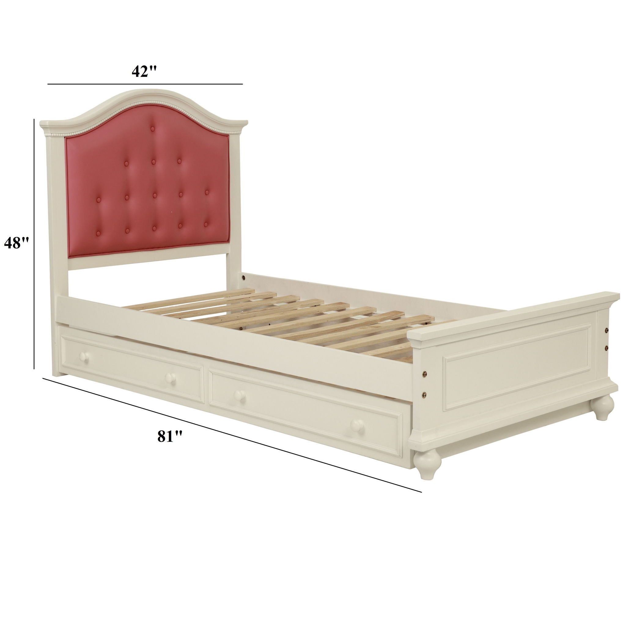Contemporary Style Bed With Trundle
