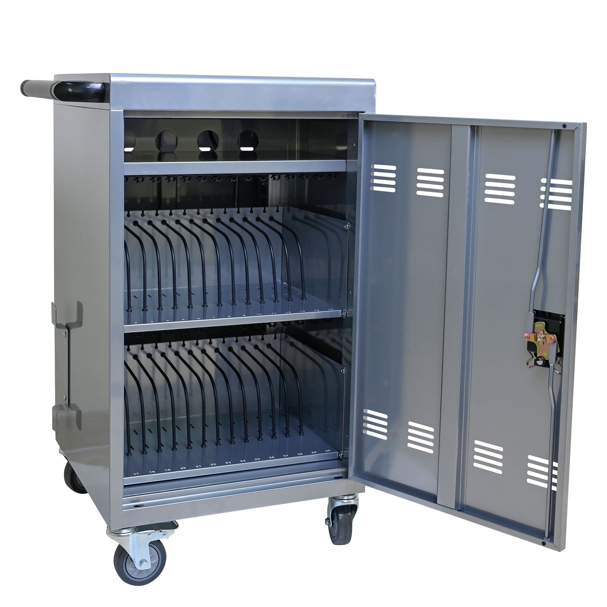 Mobile Charging Cart Station For book, Tablet And Laptop Computer With Power Strip Included