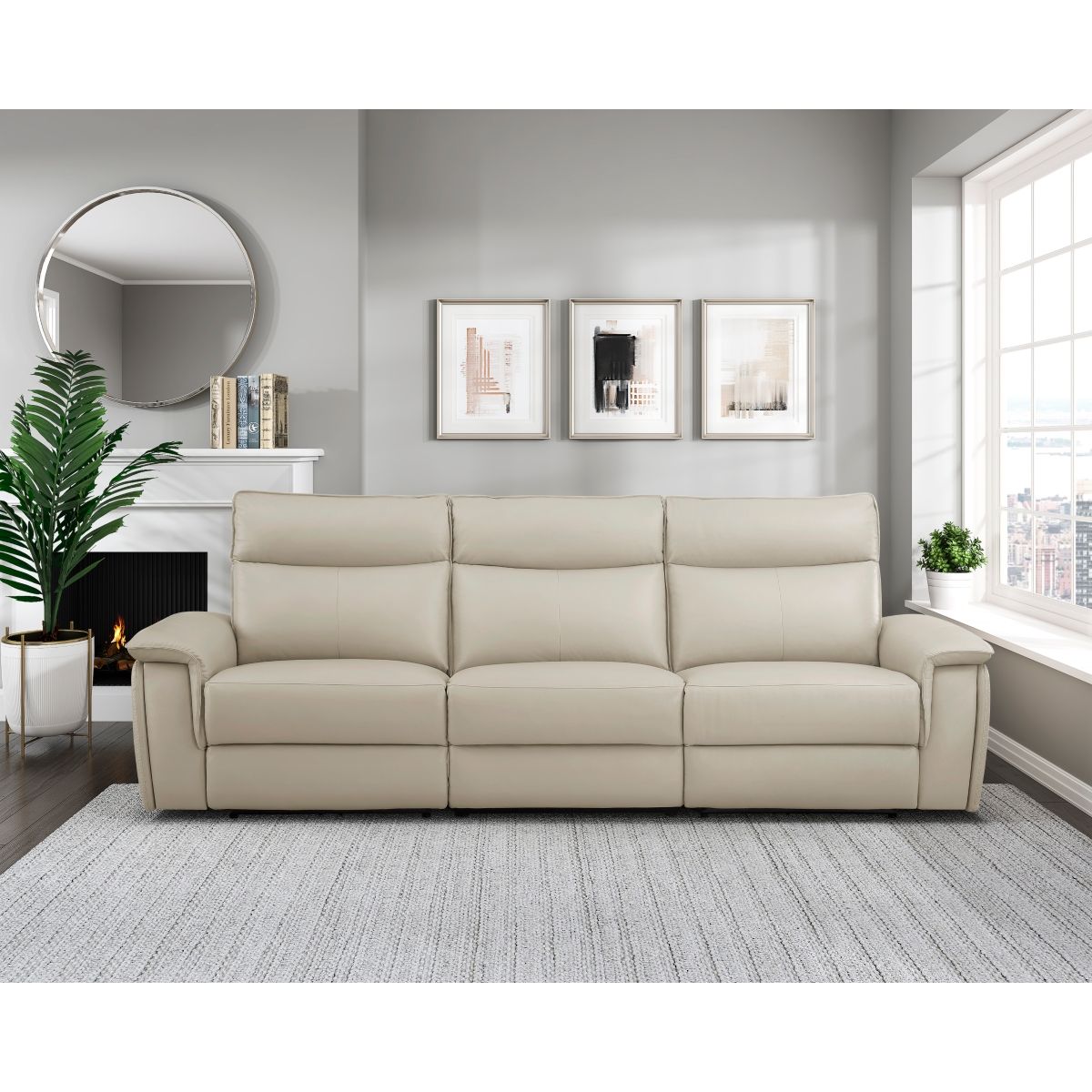 Maroni - Power Double Reclining Sofa With Power Headrests