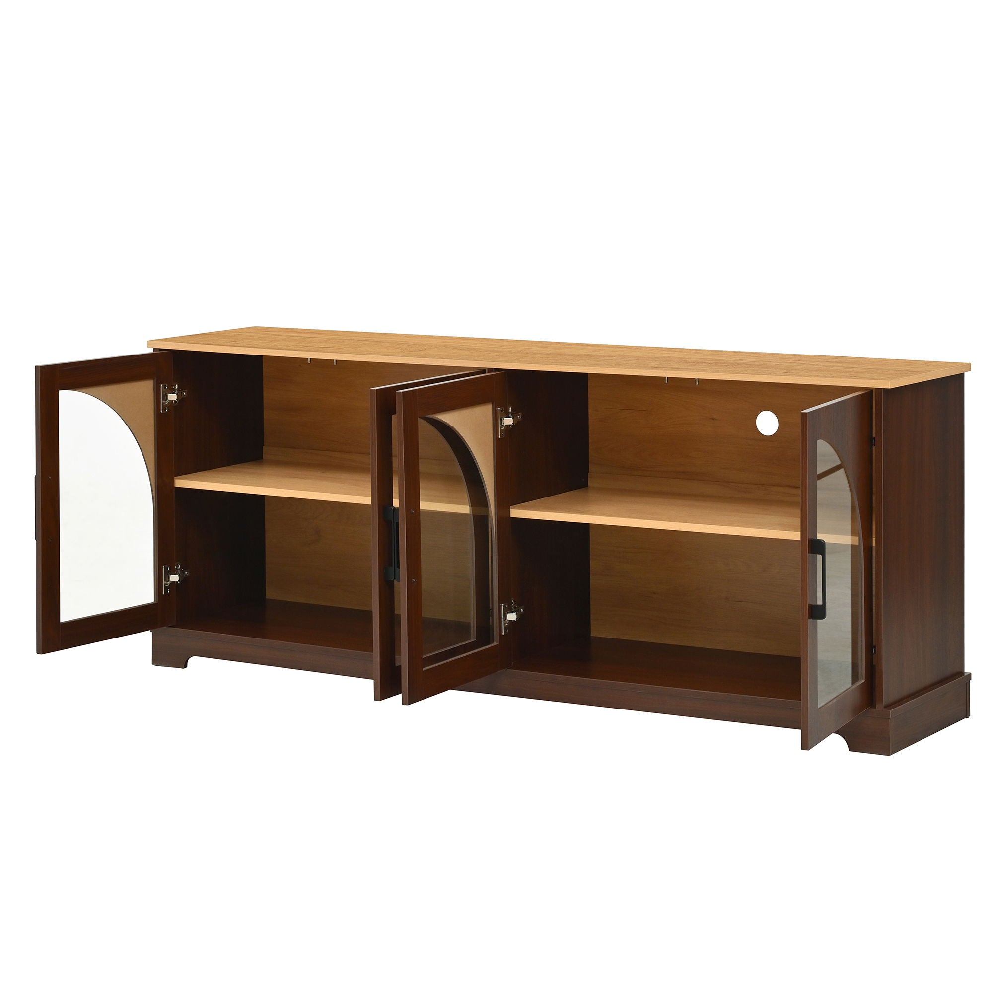 TV Stand With Semi Arched Doors