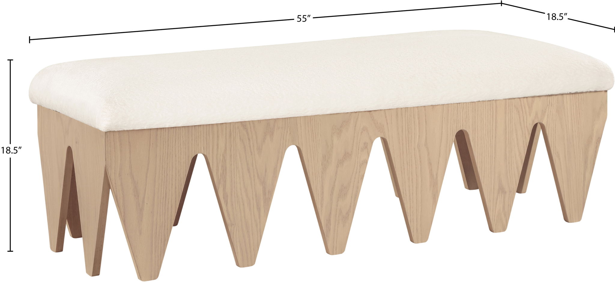 Altair - Bench - Light Brown Base