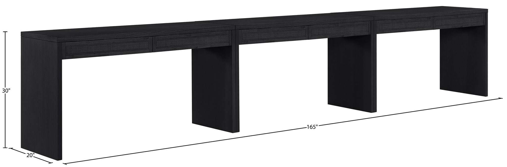 Avro - Solid Wood And Oak Veneer Desk