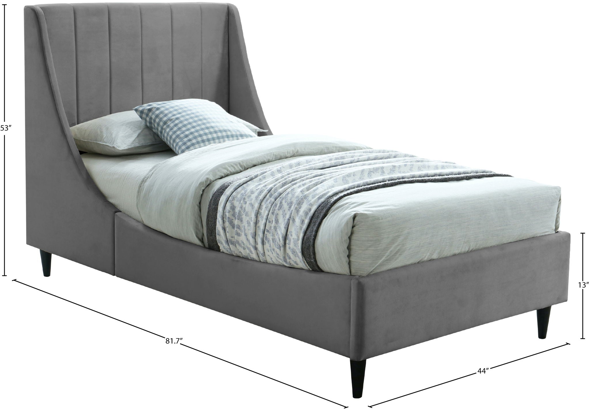 Eva - Velvet Bed
