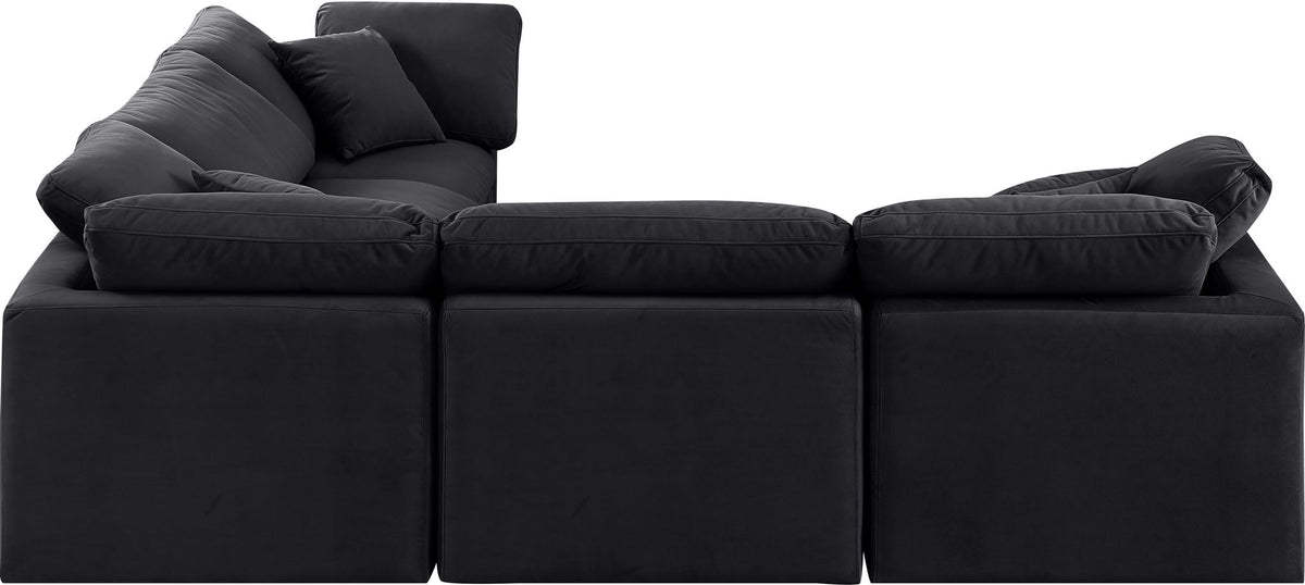 Indulge - Velvet 5 Piece Modular Corner Sectional