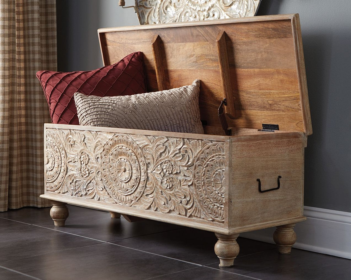 Fossil Ridge - Storage Bench - Beige