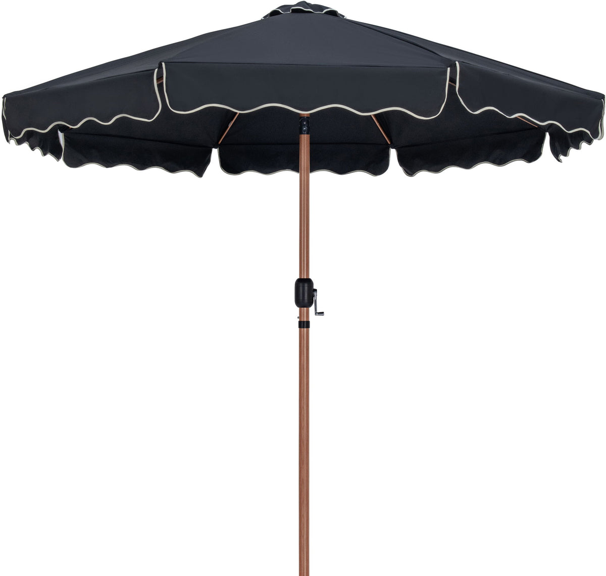 Amalfi - Patio Umbrella - Black Base / Light Brown Pole