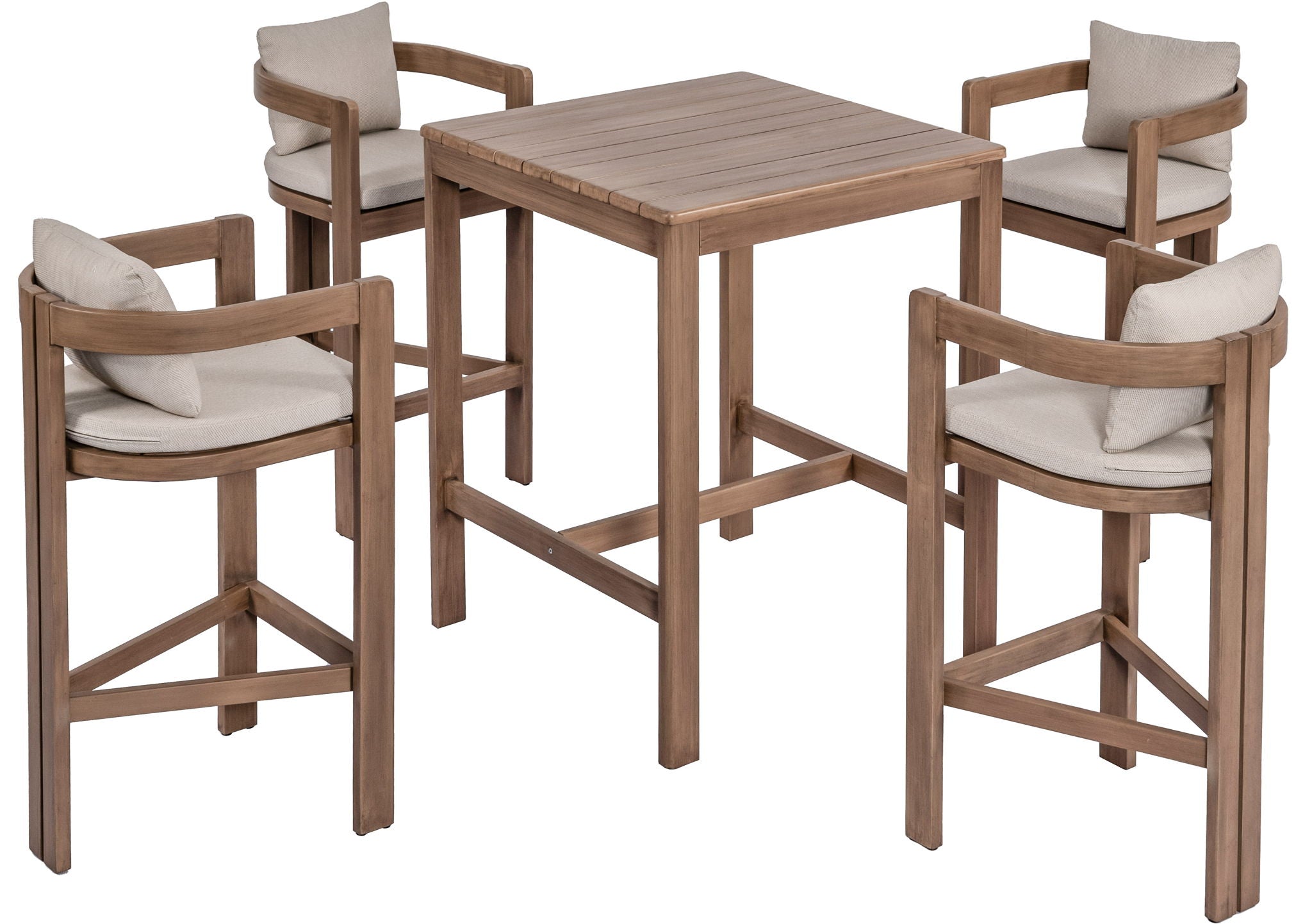 Newport - Acacia Wood Outdoor Patio Bar Table