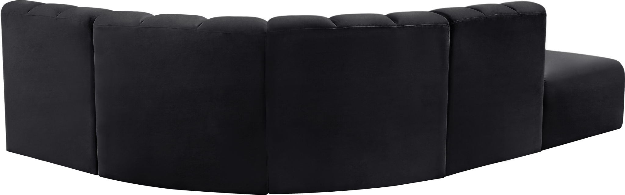 Arc - Velvet 5 Piece Corner Modular Sofa