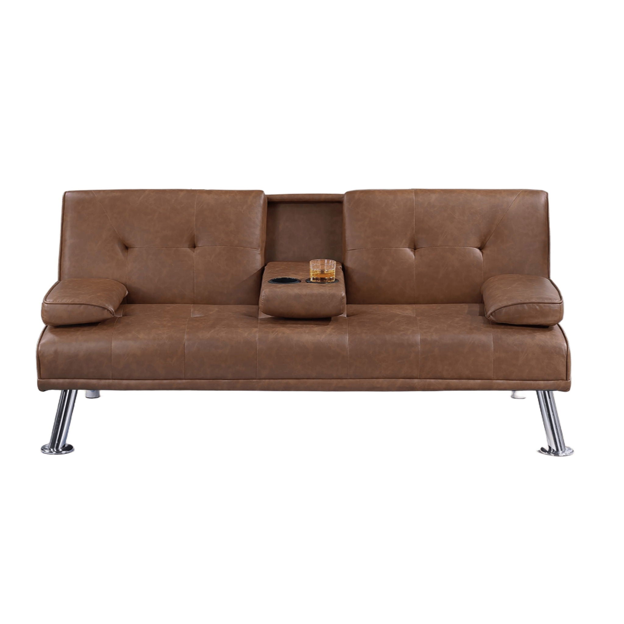 Adjustable Sofa With Fold Down Table And Cup Holders