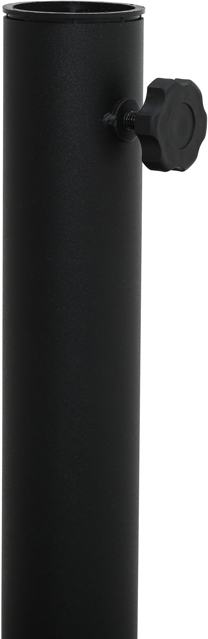 Fiji - Aluminum Patio Umbrella With Square Black And White Base