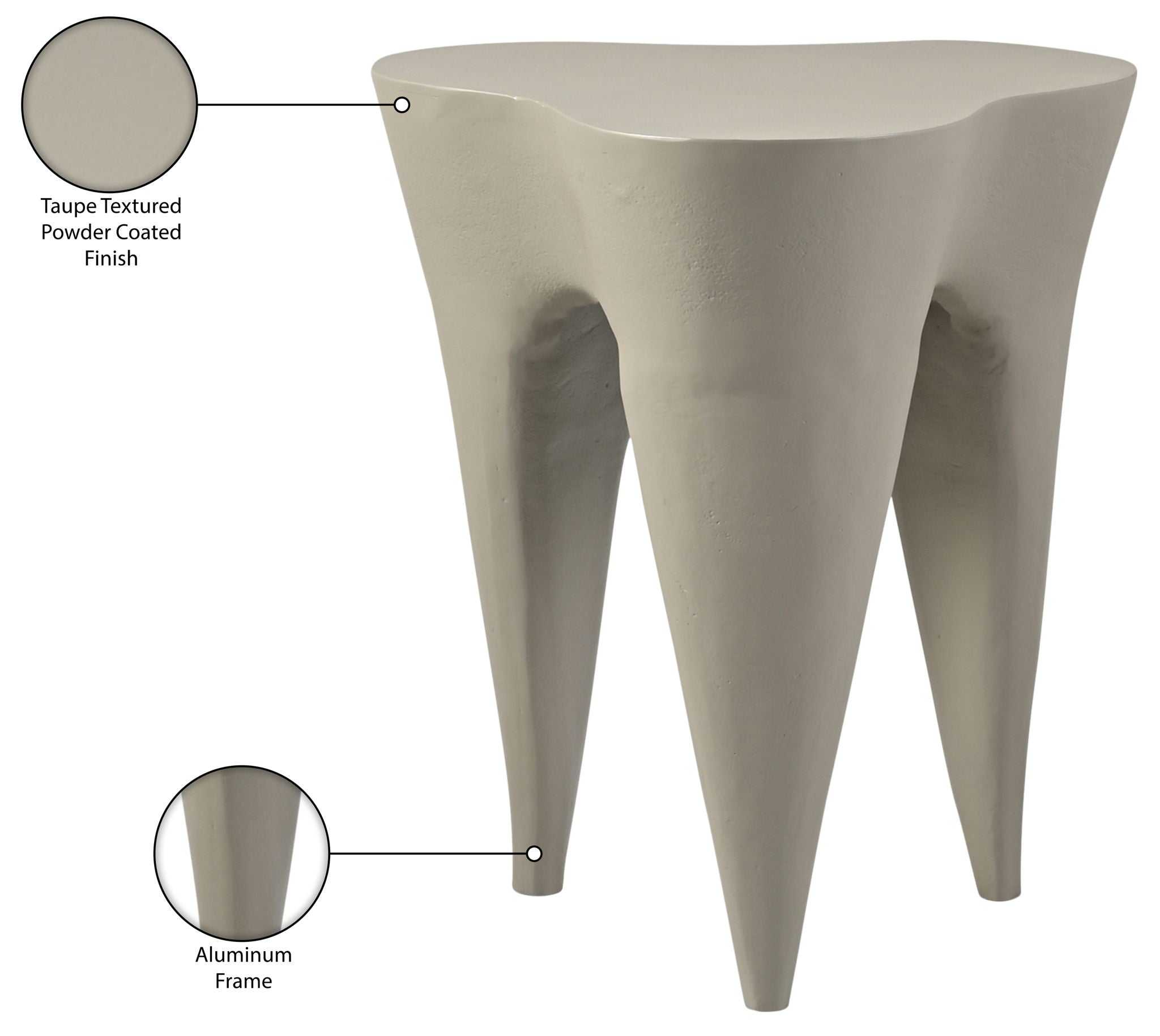 Bourges - Aluminum Table