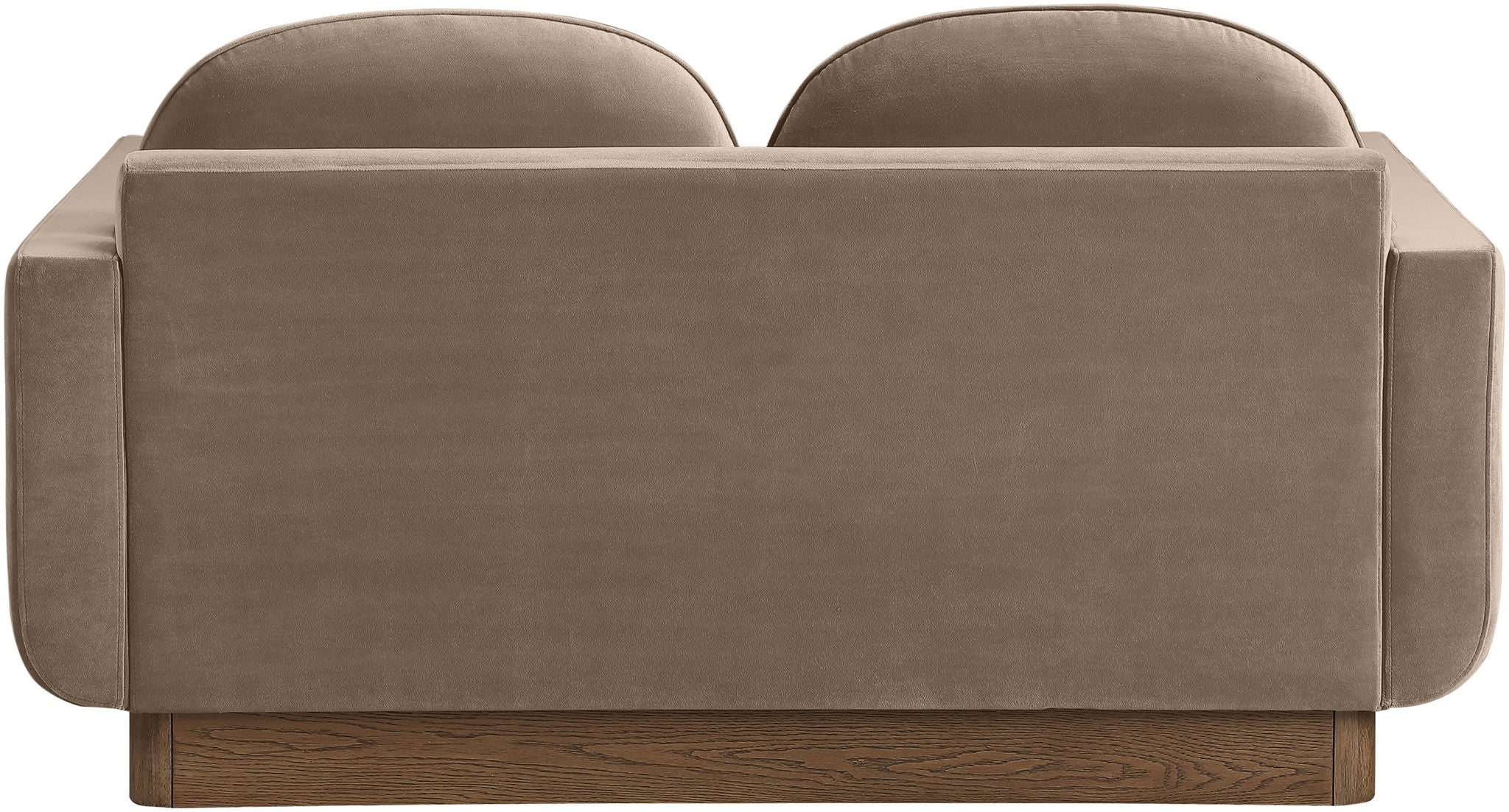 Diviento - Velvet Performance Fabric Upholstered Loveseat